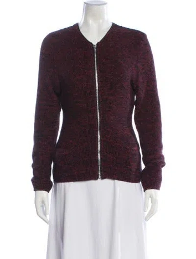 Pre-owned Sandro Bomber Jacket In Red
