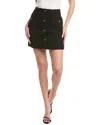Sandro Boucle Wool-blend Skirt In Black