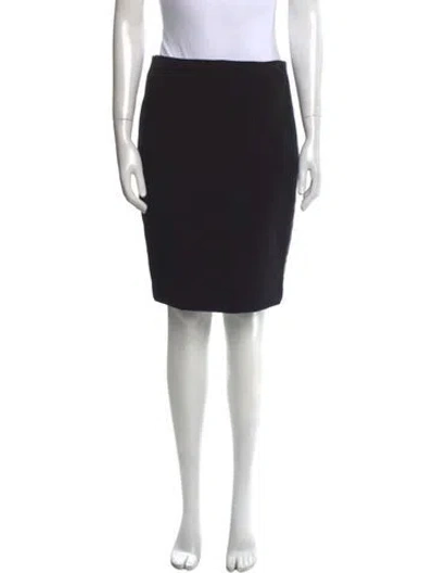 Pre-owned Sandro Bow Accents Knee-length Skirt In Black