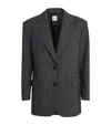 Sandro Boxy Single-breasted Blazer In Black
