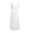 Sandro Broderie Anglaise Maxi Dress In White