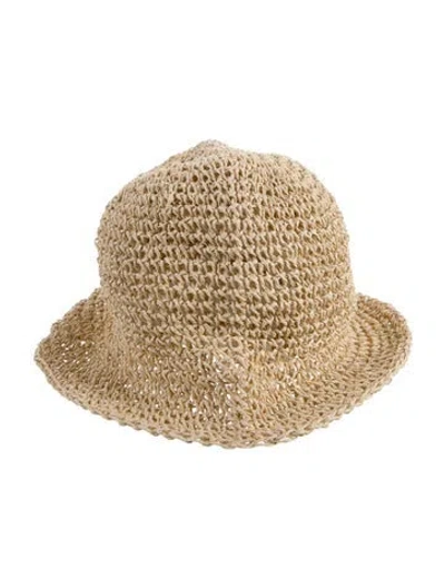 Pre-owned Sandro Bucket Hat In Neutrals