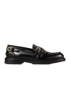 Sandro Buckle Loafers In Black