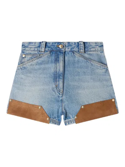 Sandro Shorts Mit Knopfdetail In Blue