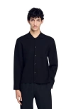 Sandro Button-down Cardigan In Black