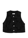 Sandro Button-embellished Top In Black