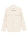 Sandro Button-fastening Jacket In Neutral