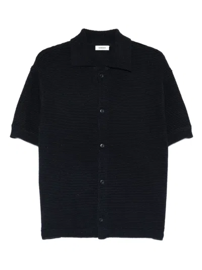 Sandro Button-fastening Shirt In Black