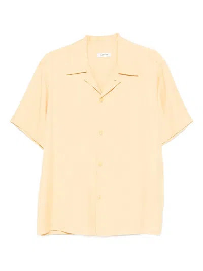 Sandro Button-fastening Shirt In Brown