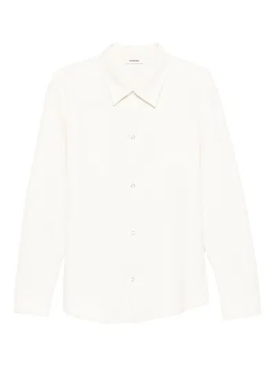 Sandro Button-fastening Shirt In Neutral