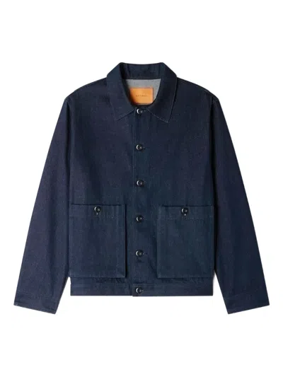 Sandro Jeansjacke Mit Knopfleiste In Blue