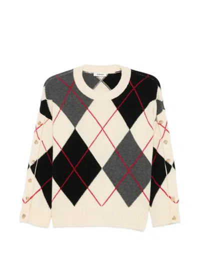 Sandro Button-detail Sweater In White