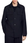 SANDRO SANDRO BUTTONED OVERSHIRT