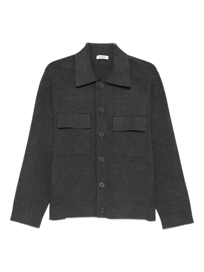 Sandro Buttoned Pocket Cardigan In Gray