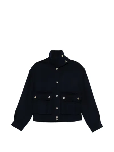 SANDRO BUTTON-UP WOOL JACKET