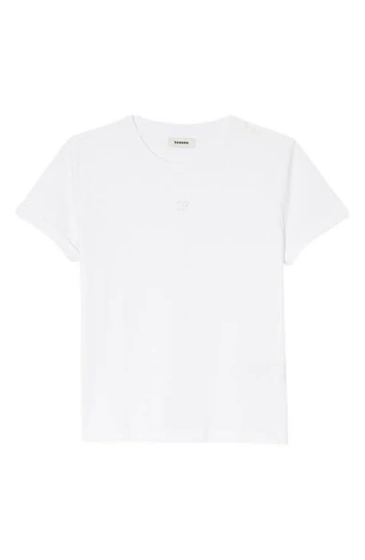 Sandro Camille Cotton T-shirt In White