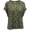 Sandro Camouflage T-shirt In Multicolor Viscose In Multi