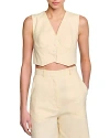 SANDRO CANGIE CROPPED CORSET VEST