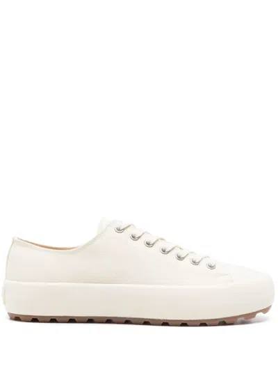 Sandro Canvas Sneakers In Neutrals