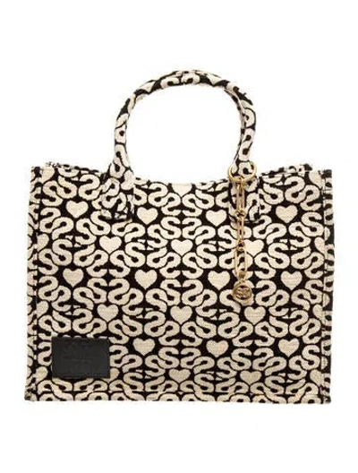 Pre-owned Sandro Canvas Tote In Neutrals