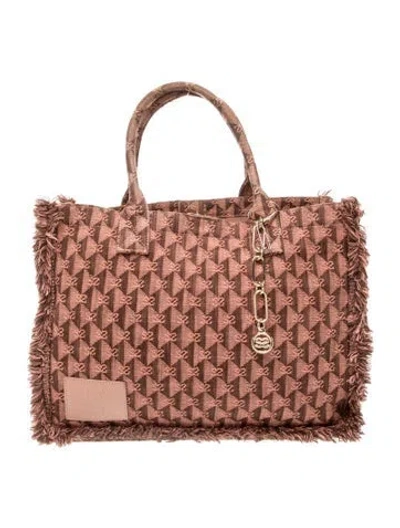 Pre-owned Sandro Canvas Tote In Pink
