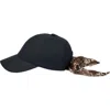 Sandro Cap With Tied Scarf In Black