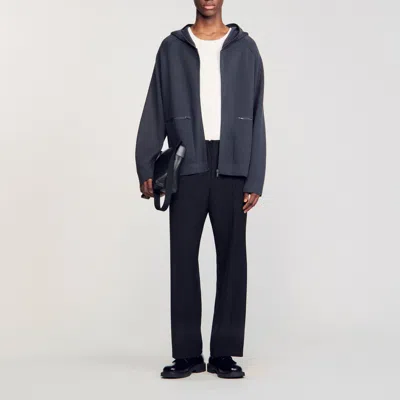 Sandro Cardigan À Capuche En Maille Milano