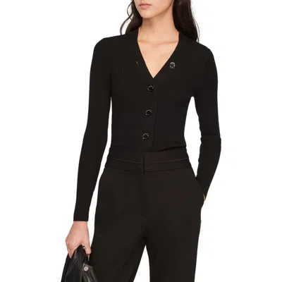 Sandro Cardigan In Black