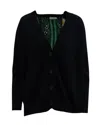 Sandro Cardigan In Navy Blue Viscose In Blue