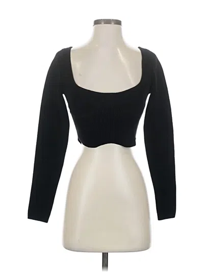 Pre-owned Sandro Cardigan Sweater In Black