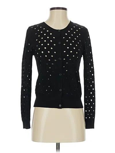 Pre-owned Sandro Cardigan Sweater In Black