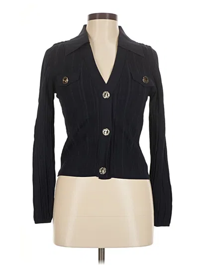 Pre-owned Sandro Cardigan Sweater In Black