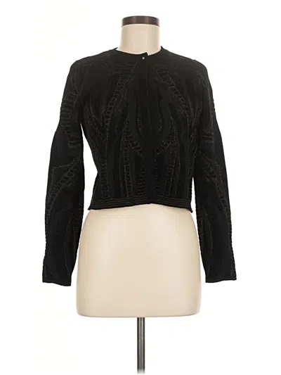 Pre-owned Sandro Cardigan Sweater In Black