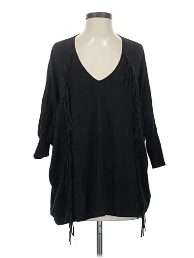 Pre-owned Sandro Cardigan Sweater In Black