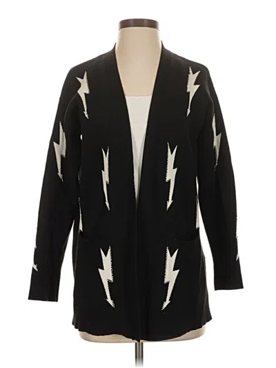 Pre-owned Sandro Cardigan Sweater In Black