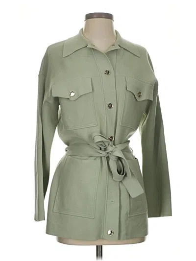 Pre-owned Sandro Cardigan Sweater In Green