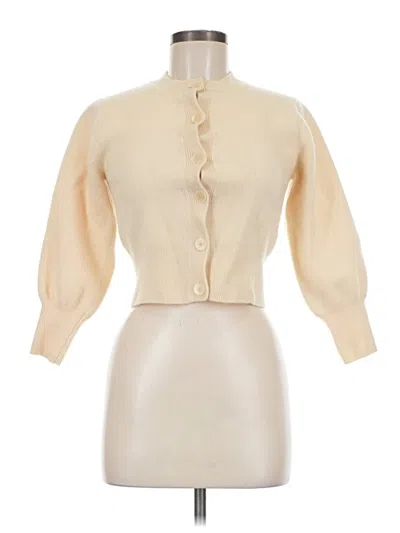Pre-owned Sandro Cardigan Sweater In Ivory