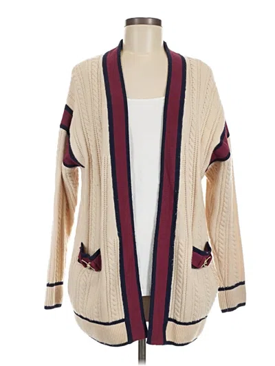Pre-owned Sandro Cardigan Sweater In Ivory