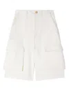 Sandro Cargo-pocket Shorts In White
