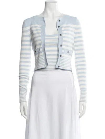 Pre-owned Sandro Caridgan Set Striped Sweater In Multi