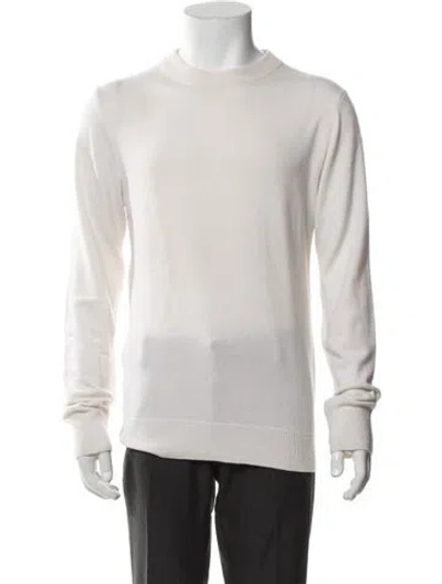 Pre-owned Sandro Cashmere Crew Neck Pullover In Neutrals