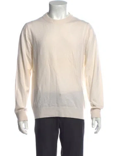 Pre-owned Sandro Cashmere Crew Neck Pullover In Neutrals