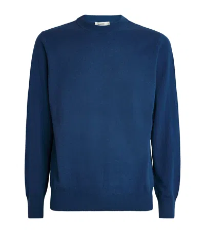 Sandro Cashmere Crew-neck Sweater In Gold