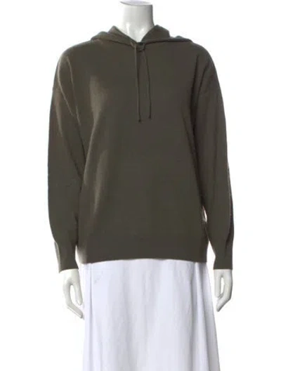 Pre-owned Sandro Cashmere Crew Neck Sweater In Green