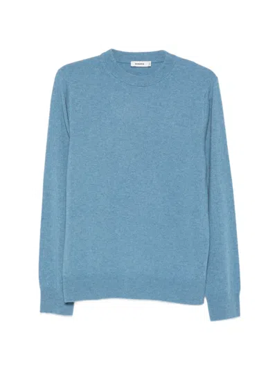 Sandro Cashmere Sweater In Blue