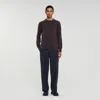 Sandro Cashmere Sweater In Brown