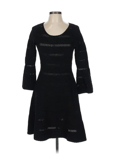 Pre-owned Sandro Casual Dress In Black