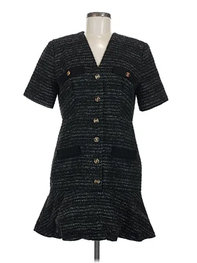 Pre-owned Sandro Casual Dress In Black