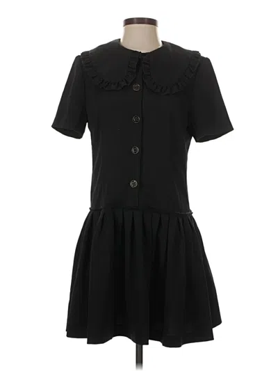 Pre-owned Sandro Casual Dress In Black