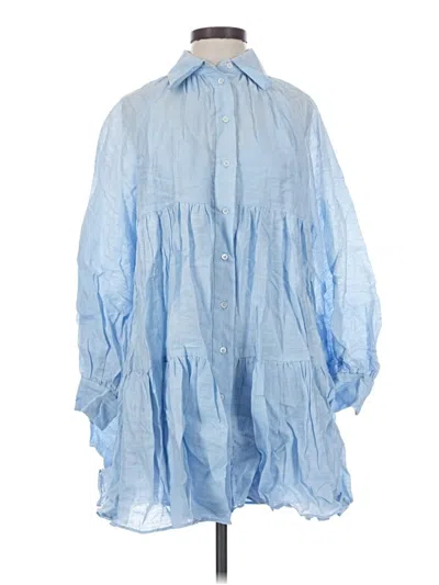 Pre-owned Sandro Casual Dress In Blue